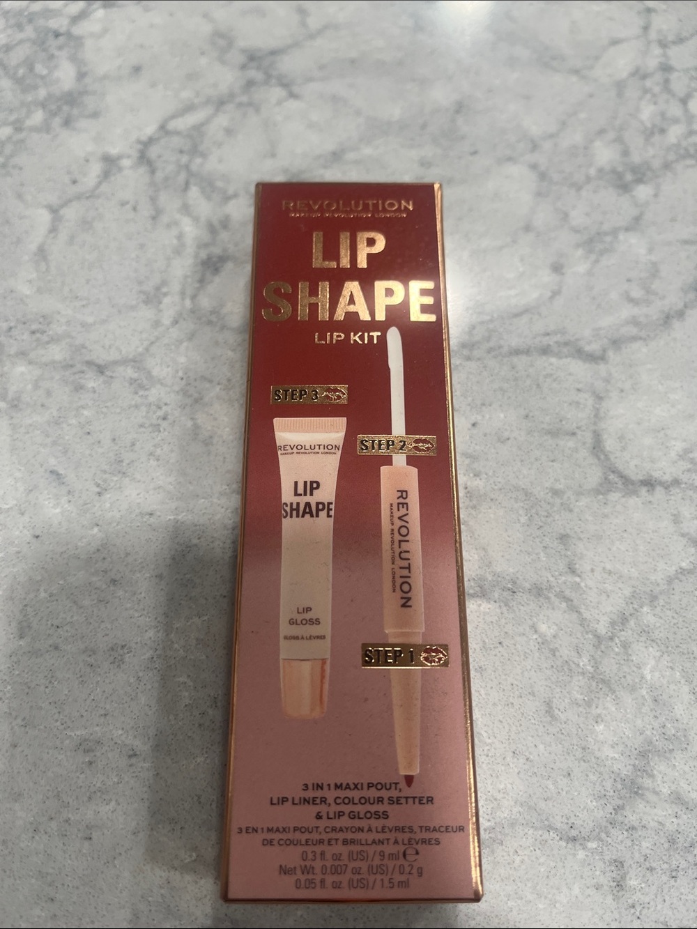 Revolution Lip Shape Lip Kit – Brown Nude